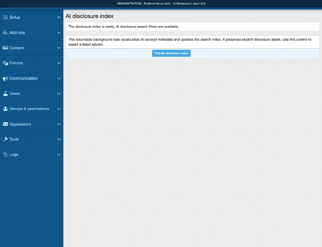 AI Disclosure Label screenshot 10