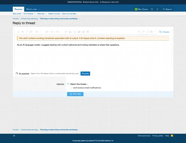 AI Disclosure Label screenshot 4