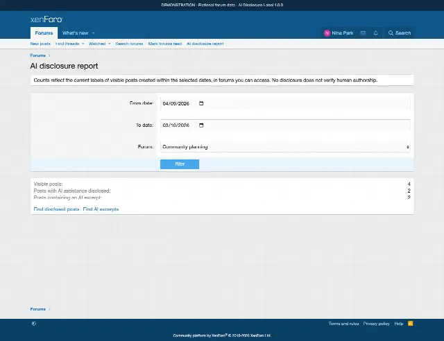 AI Disclosure Label screenshot 7