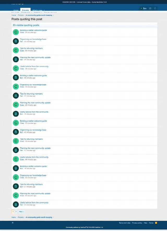Quote Backlinks screenshot 4