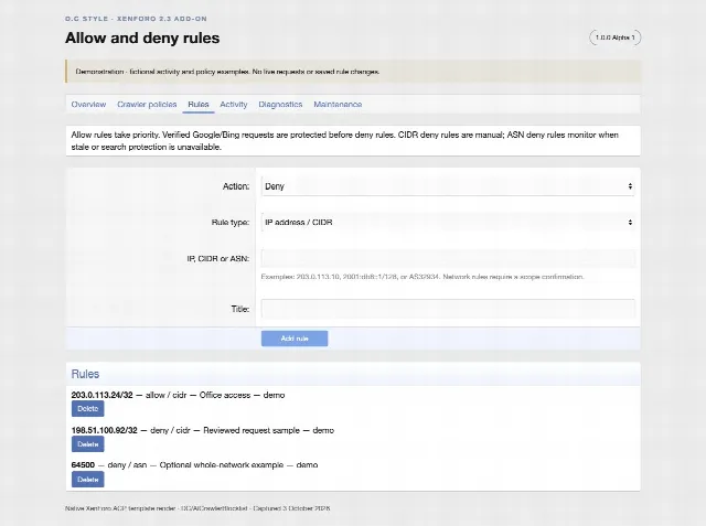 AI Crawler Blocklist screenshot 3
