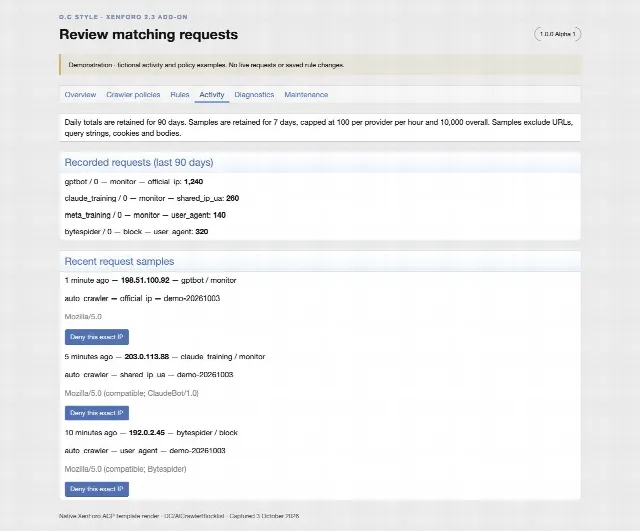 AI Crawler Blocklist screenshot 4