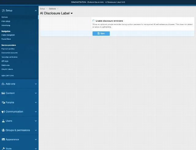 AI Disclosure Label screenshot 9